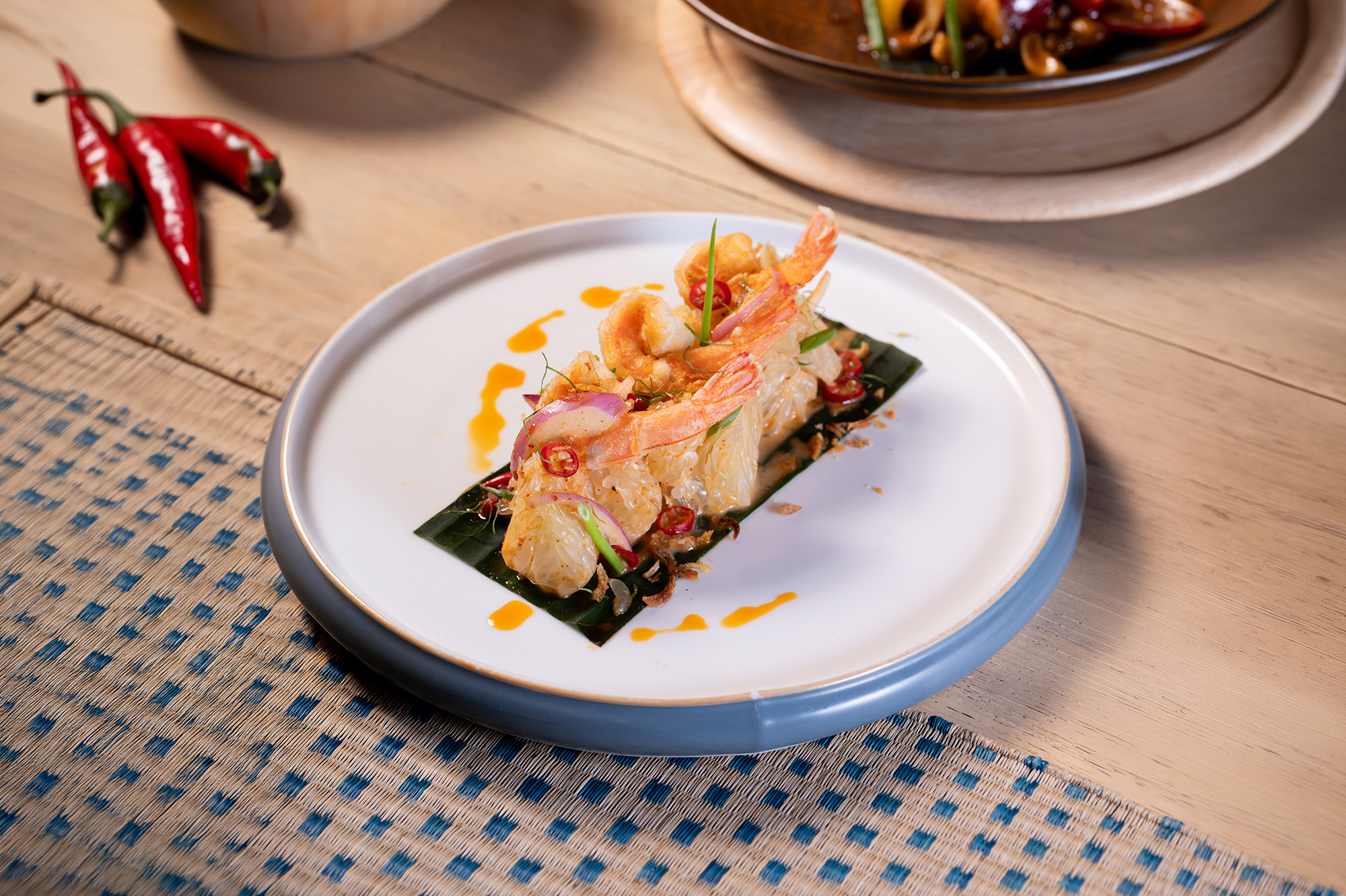 Plated course from the Ocean Rhyme set menu